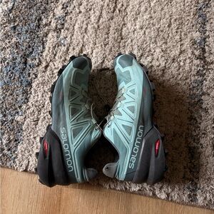 Salomon Women's Athletic Shoes - Teal and Black